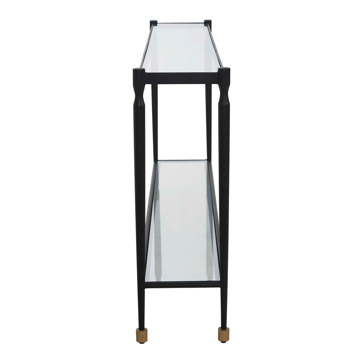 Javana Glass / Iron Console Table Brass,Bronze - Black by Uttermost - View 5