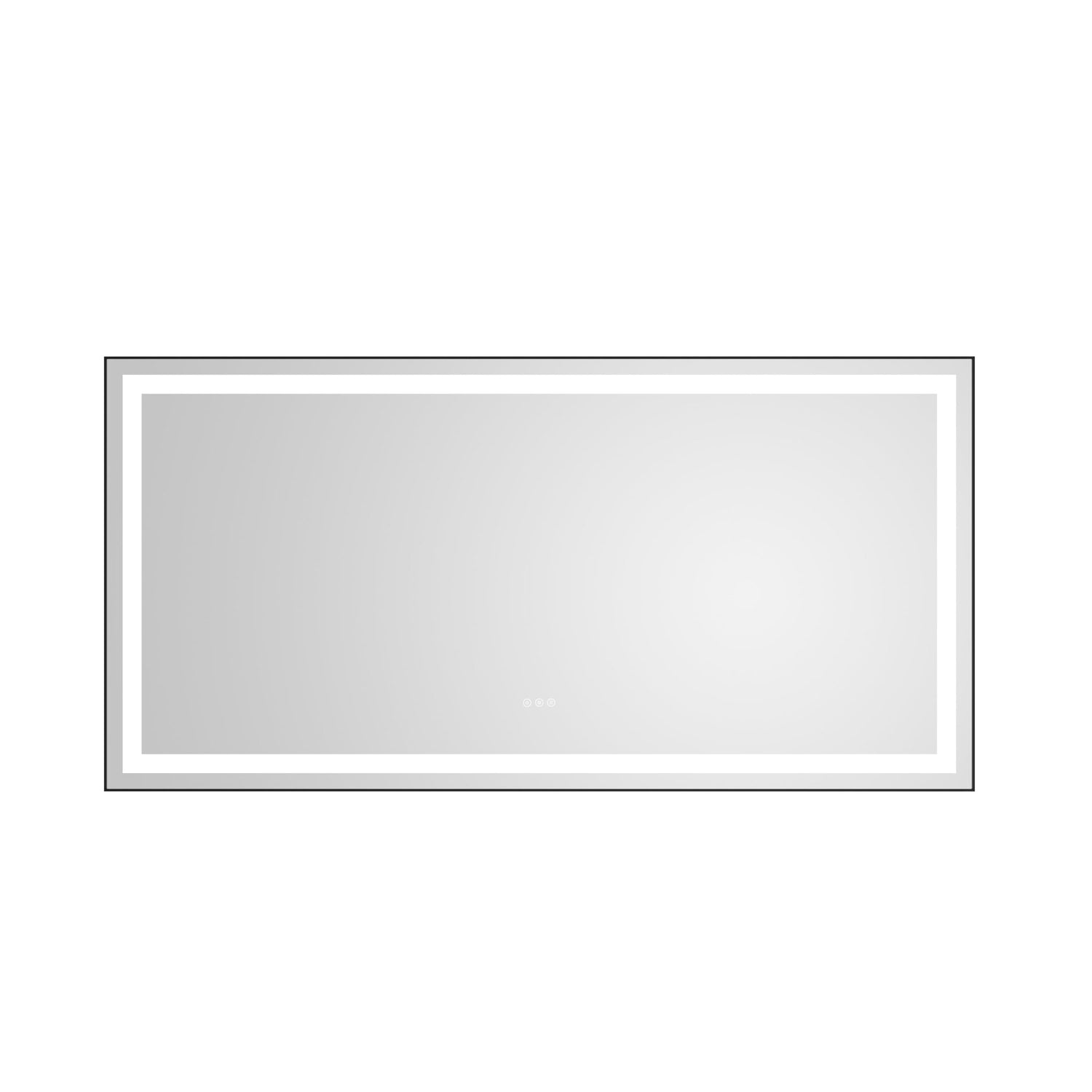 72 in. W x 36 in. H Black Framed LED Single Bathroom Vanity Mirror in Polished Crystal Bathroom Vanity LED Mirror with 3 Color Lights Mirror for Bathroom Wall Smart Lighted Vanity Mirror | Home Elegance USA