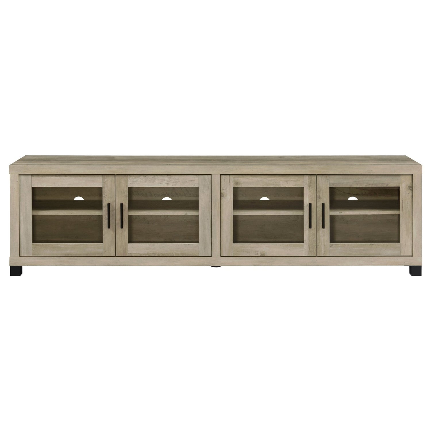 Sachin 3 - piece Entertainment Center With 79" TV Stand Antique Pine | Coaster | Home Elegance USA