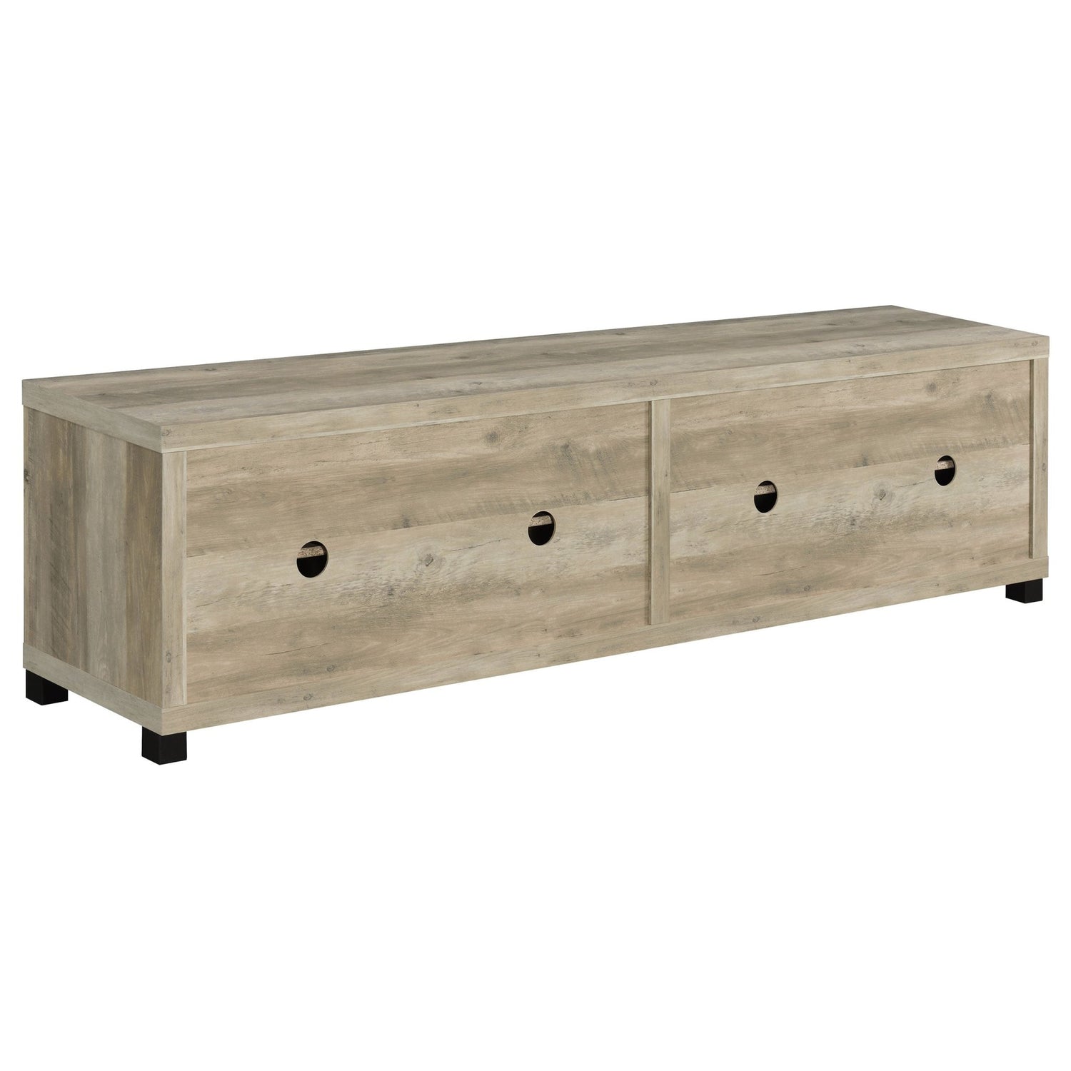 Sachin 3 - piece Entertainment Center With 79" TV Stand Antique Pine | Coaster | Home Elegance USA