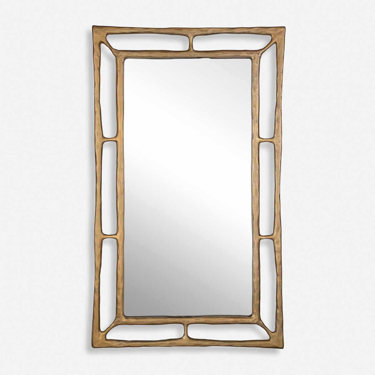 Felix Rectangle Mirror Brass - Bronze by Uttermost - View 2