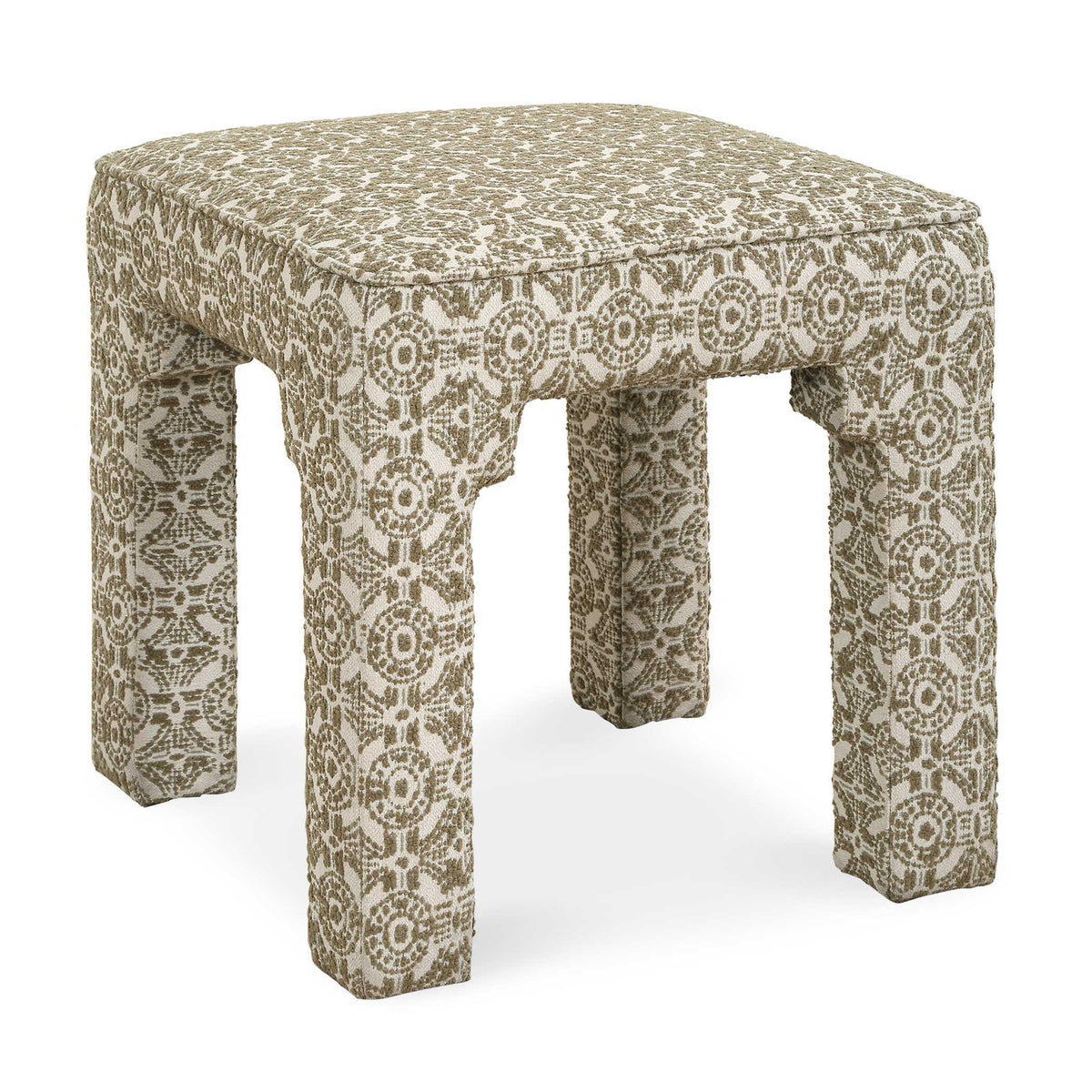 Satoria Upholstered Small Bench - Green by Uttermost - View 1