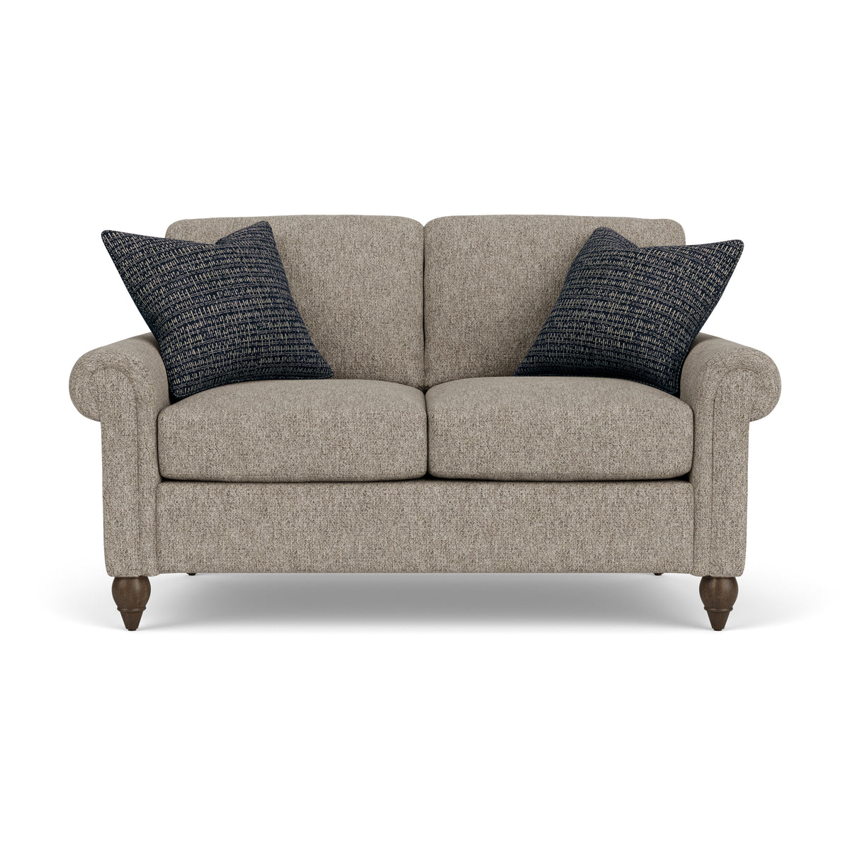 Moxy Fabric Loveseat With Rolled Arms | Flexsteel