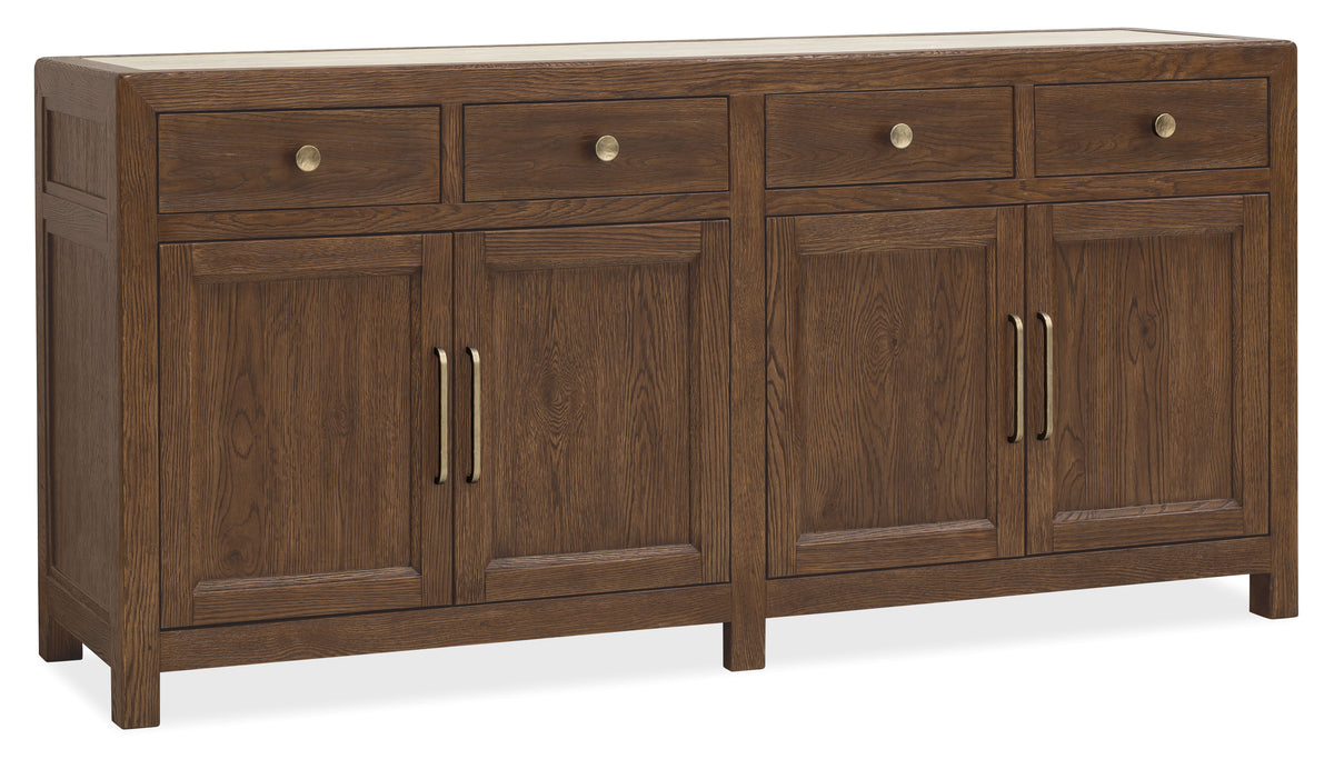 Driftwood Buffet Worn Saddle - Dark Brown by Hooker Furniture - View 1