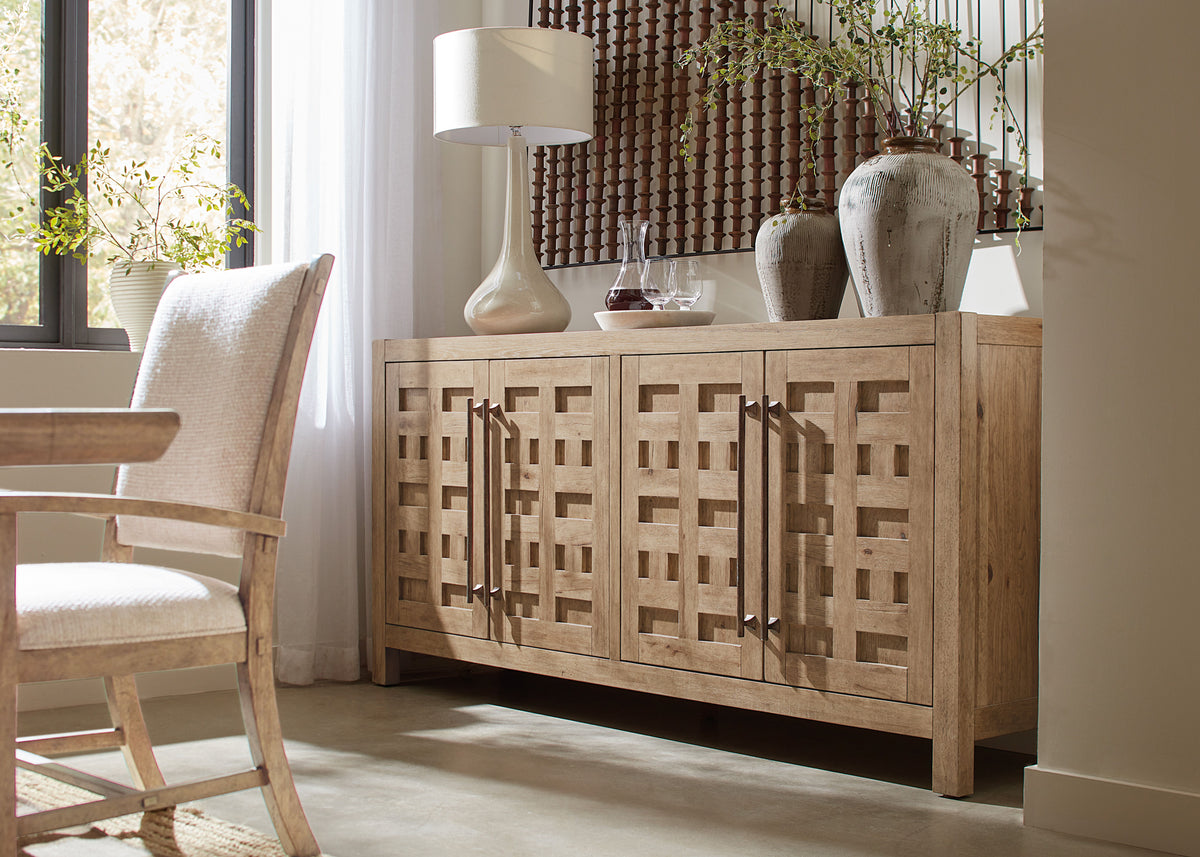 Vineyard Row Buffet - Light Brown by Hooker Furniture - View 2