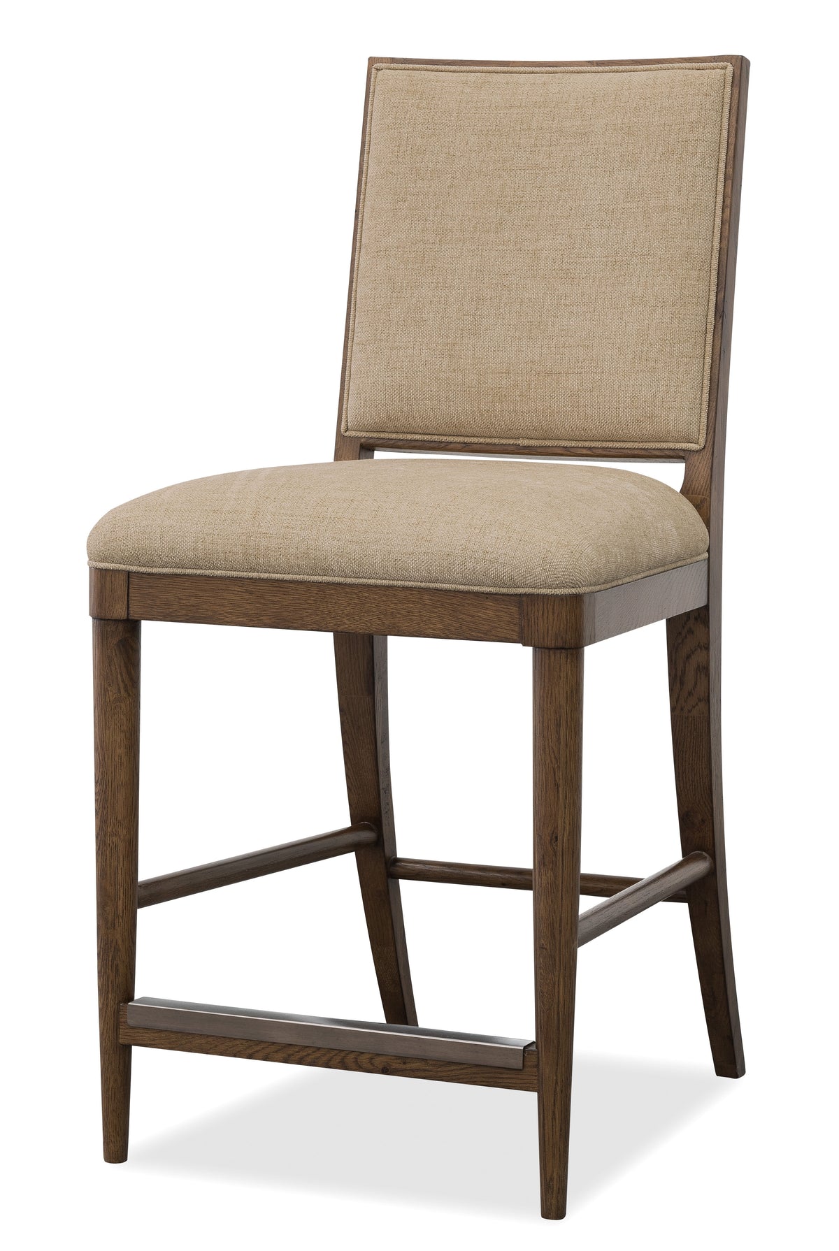 Cashiers Counter Chair Chestnut / Willarae Cashew - Dark Brown / Beige by Hooker Furniture - View 2
