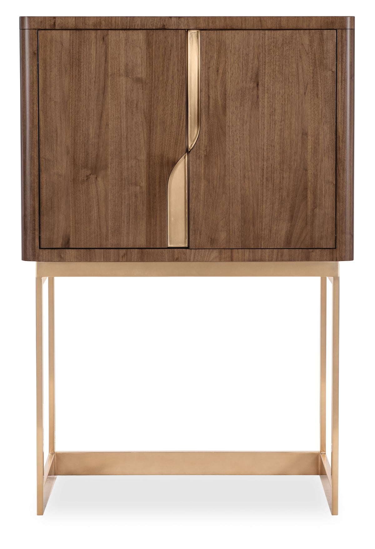 Eleana Bar On Stand Medium Wood / Gold - Dark Brown / Gold by Hooker Furniture - View 10
