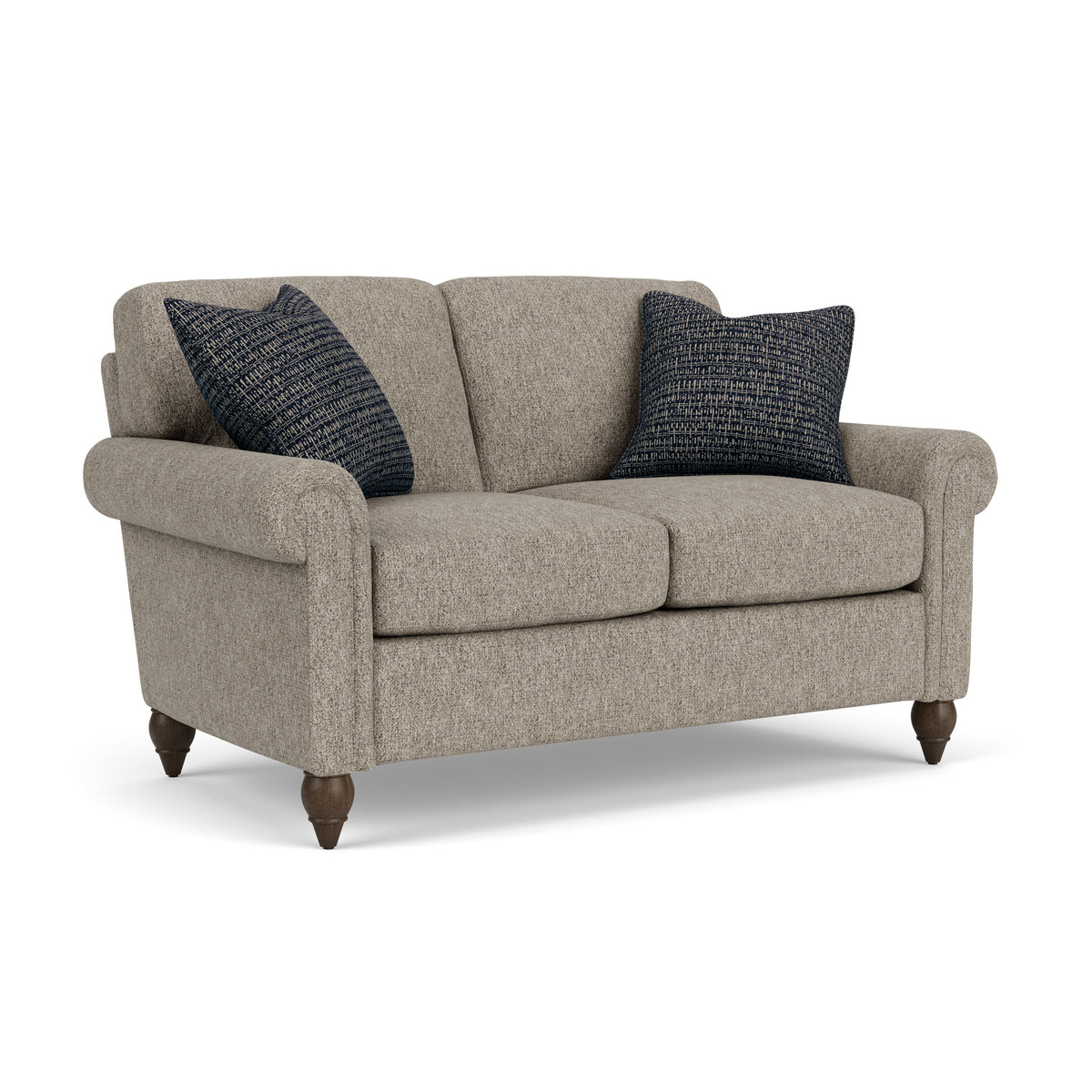 Moxy Fabric Loveseat With Rolled Arms | Flexsteel