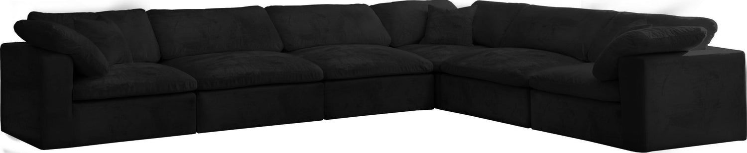 Cozy - Modular Sectional Cloud - Black - Modern & Contemporary | Home Elegance USA