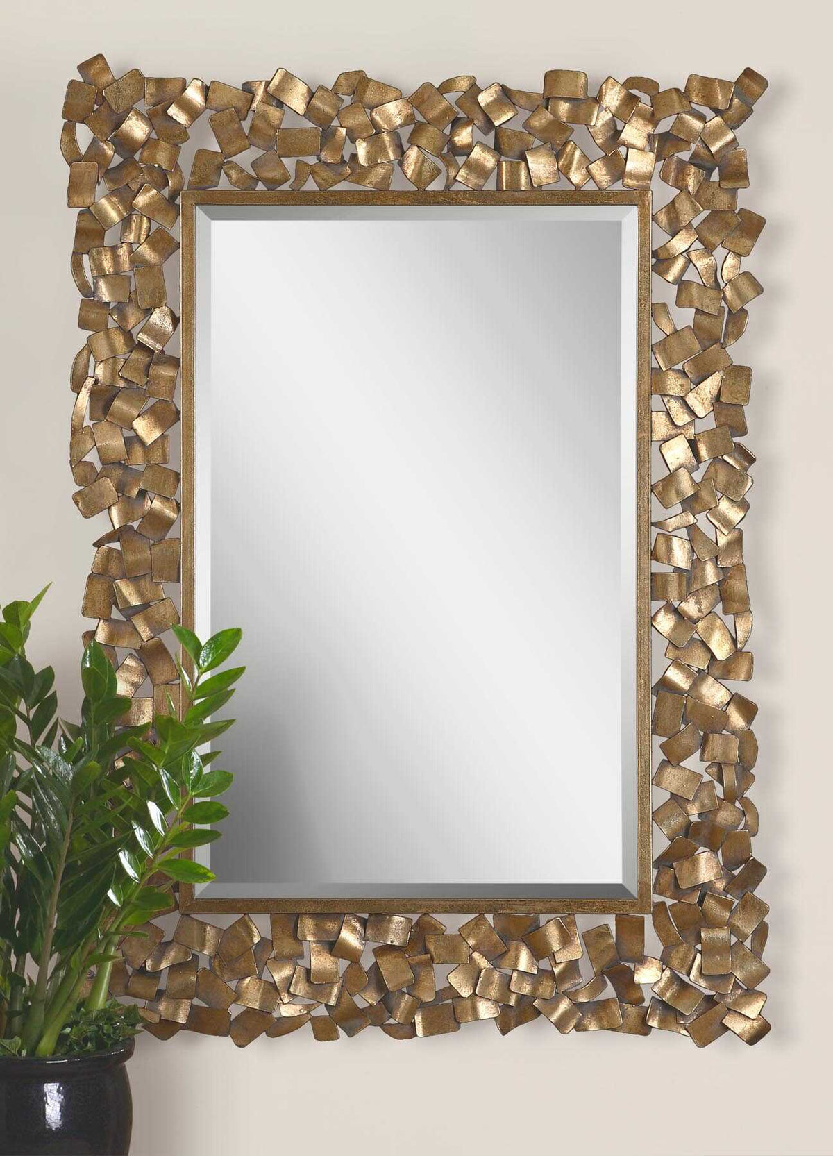 Capulin Mirror - Gold by Uttermost - View 2
