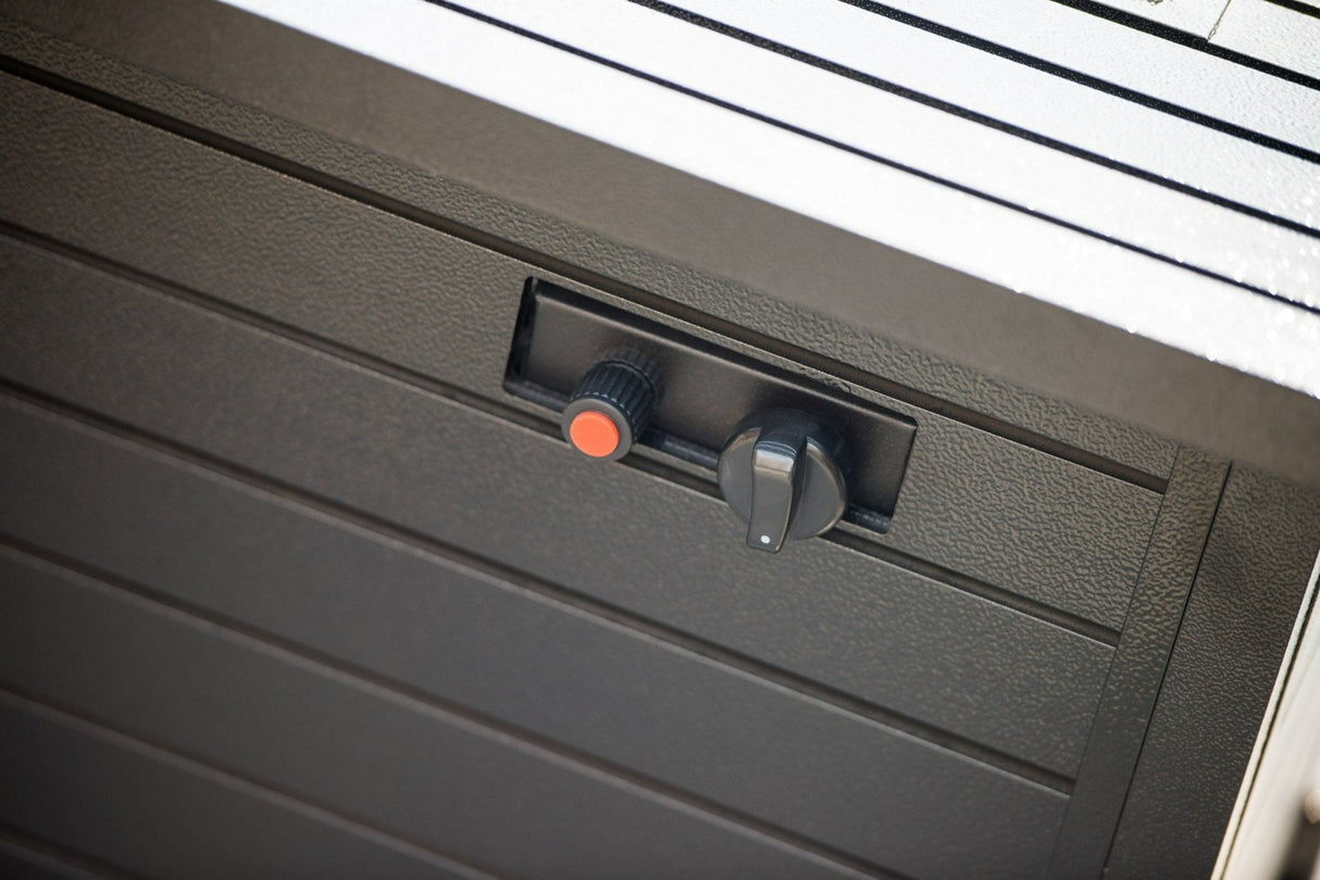 57in Outdoor Gas Propane Fire Pits Table, Aluminum, 50000BTU Firepit Fireplace Dinning Table with Lid, Fire Glass, Retangular, ETL Certification, for Garden Backyard Deck Patio - Mocha | Home Elegance USA