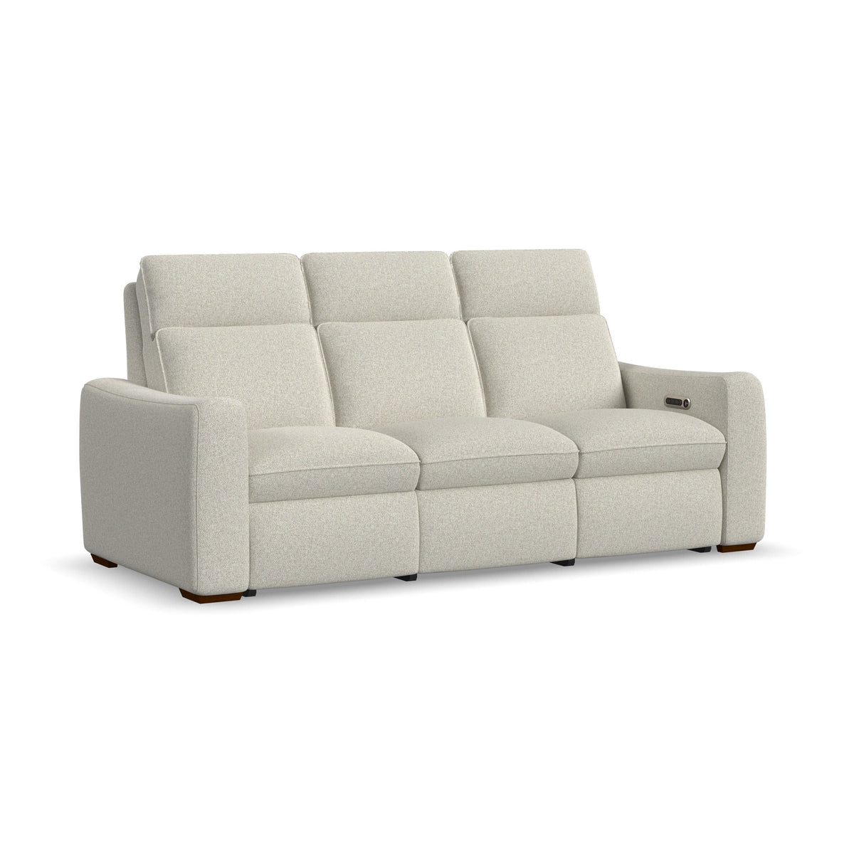 Ava Power Reclining Sofa With Power Headrest & Lumbar - Light Gray | Flexsteel