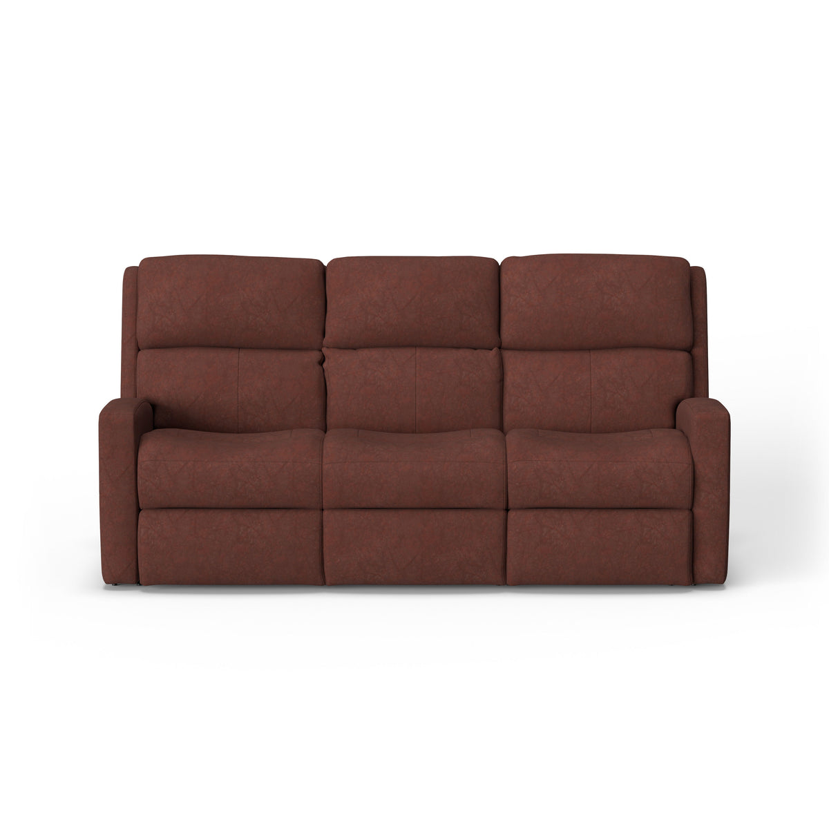 Catalina Transitional Leather Power Reclining Sofa, Power Headrests | Flexsteel