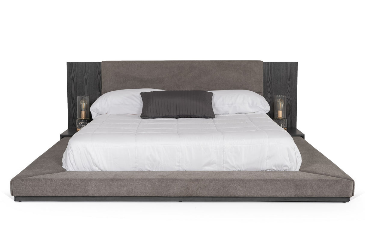 Eastern King Jagger Modern Grey Bed - View Image 1