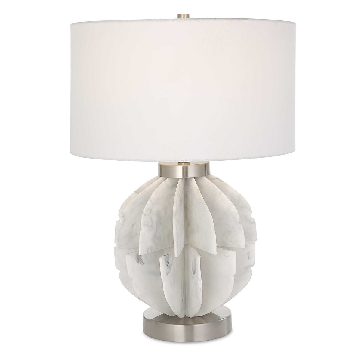 Repetition Marble Table Lamp - White by Uttermost - View 1