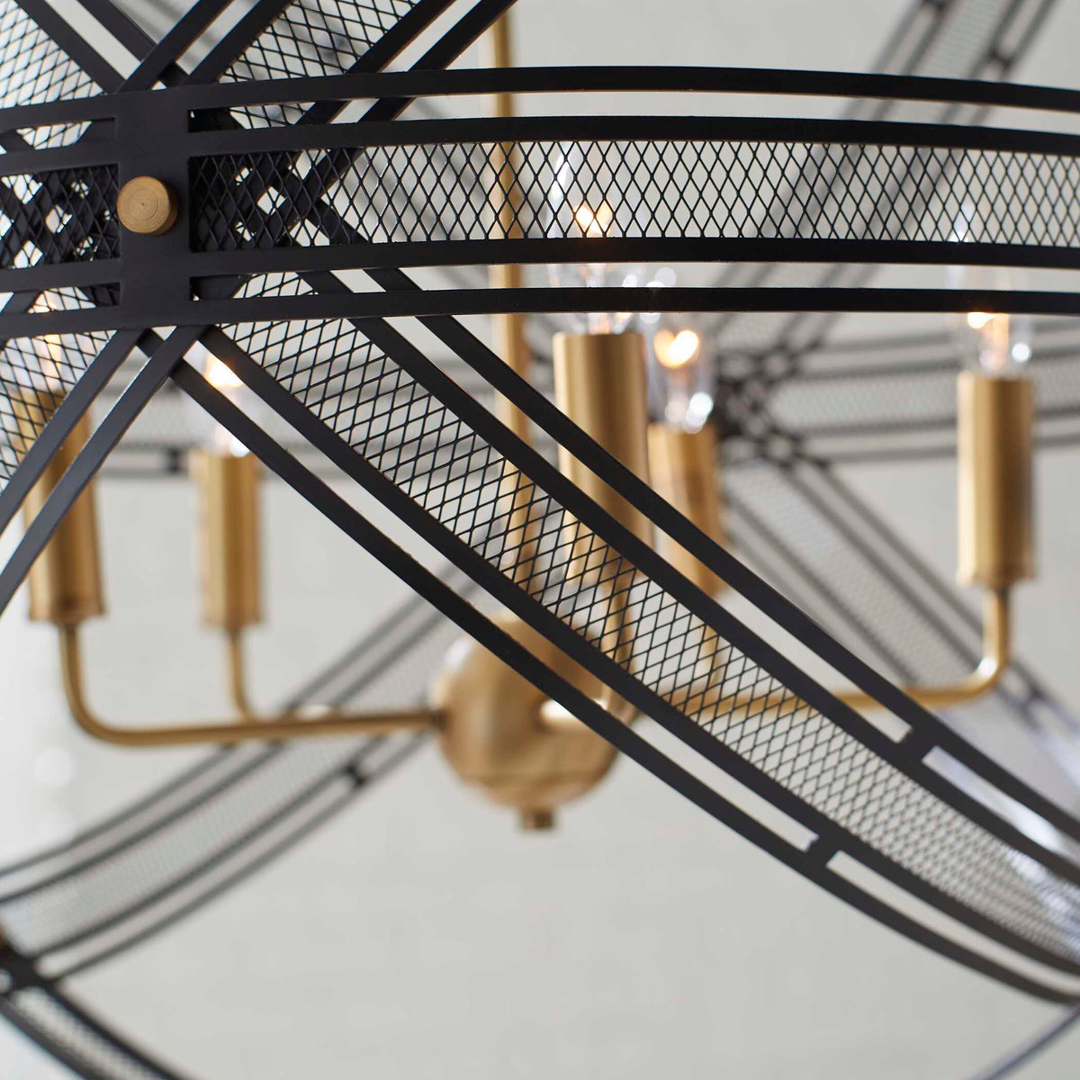 Spherical 5 Light Pendant - Bronze / Black by Uttermost - View 11