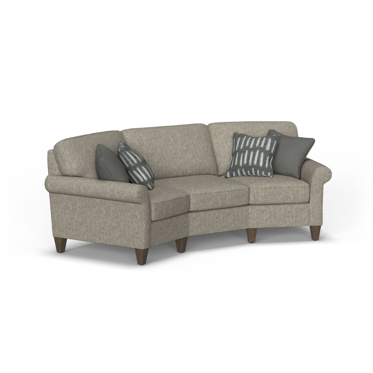 Westside Fabric Conversation Sofa, Accent Pillows Included | Flexsteel