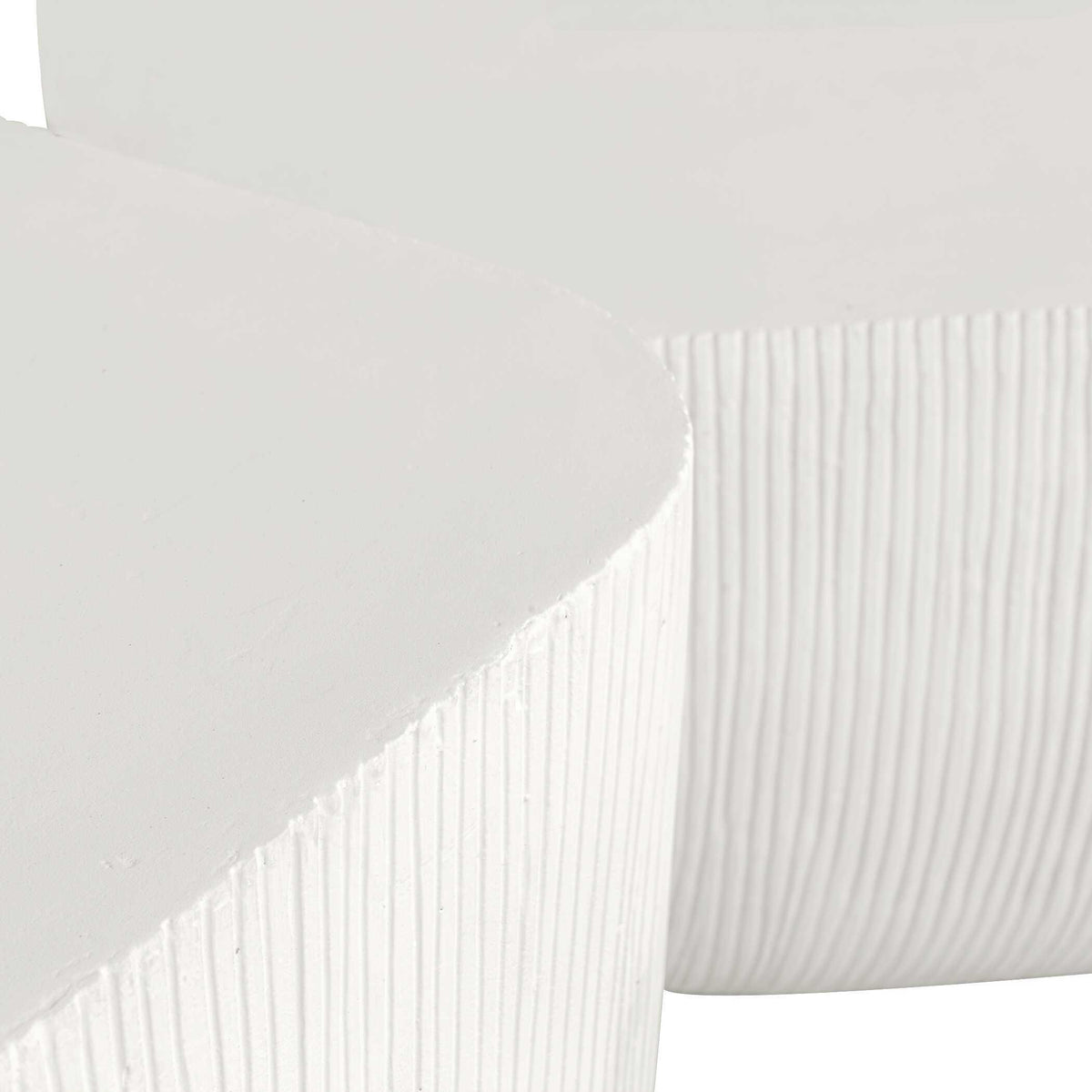 Alma Concrete Outdoor Coffee Table - White by Uttermost - View 4