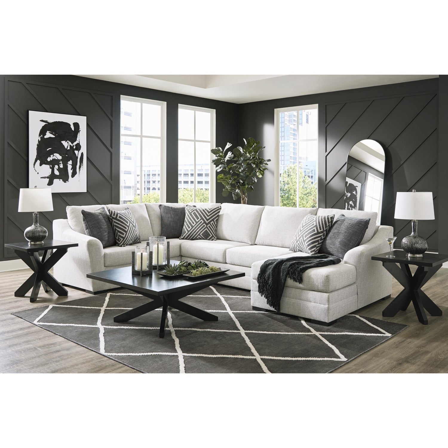 Benchcraft Koralynn Fabric 3 Pc Sectional 5410248/5410234/5410217 | Ashley | Home Elegance USA
