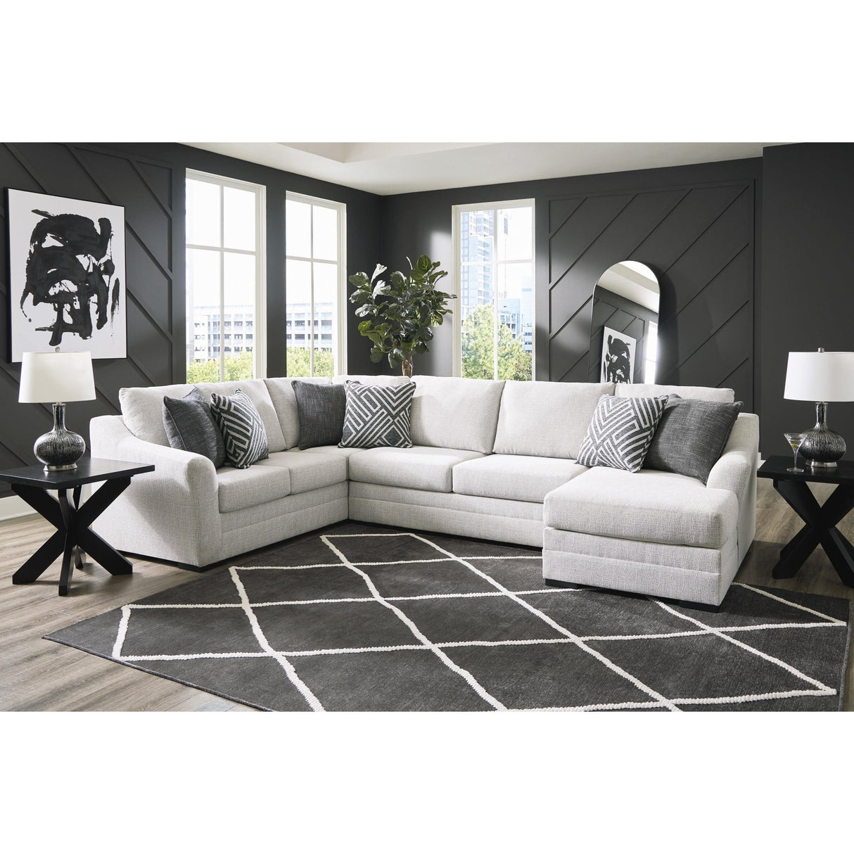 Benchcraft Koralynn Fabric 3 Pc Sectional 5410248/5410234/5410217 | Ashley | Home Elegance USA