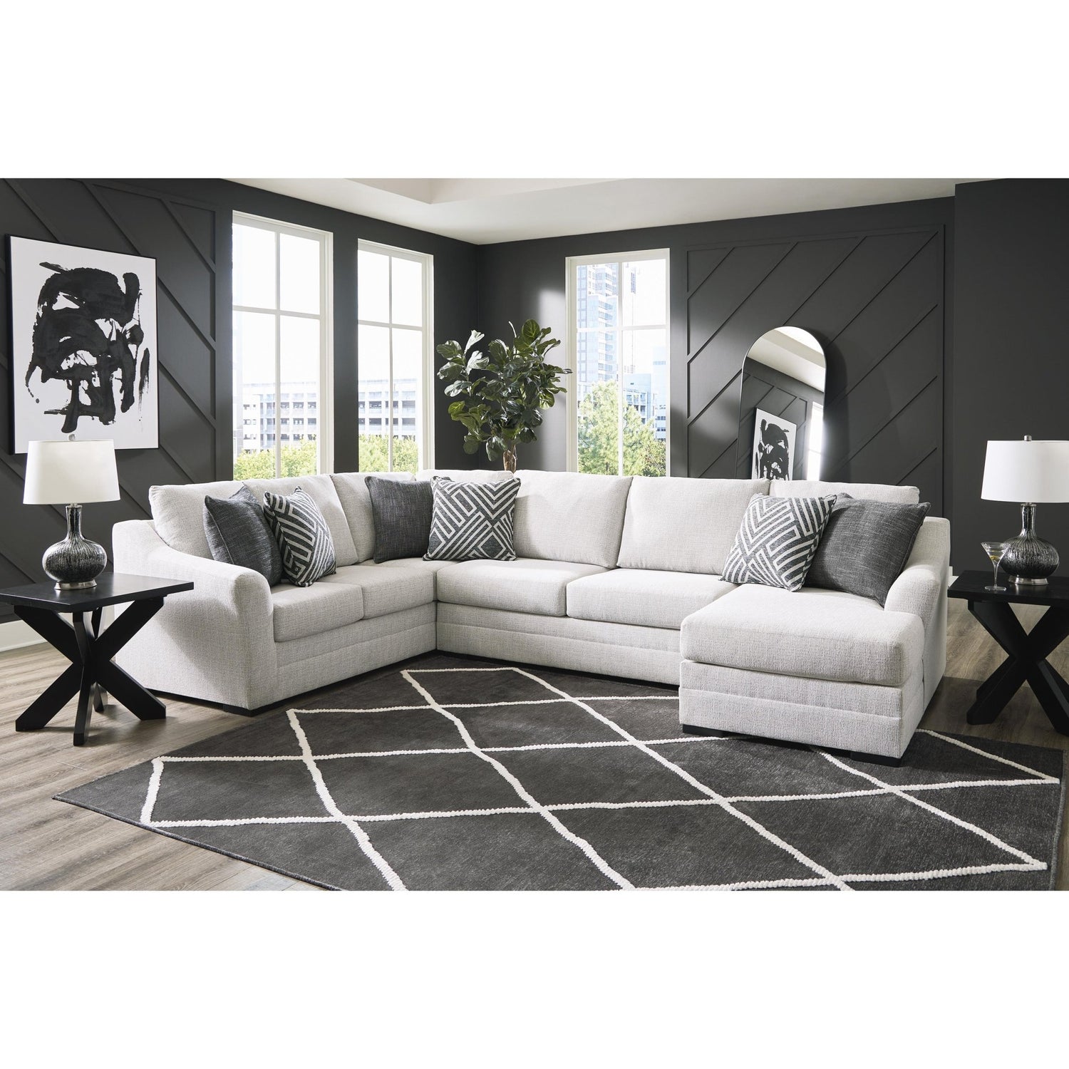 Benchcraft Koralynn Fabric 3 Pc Sectional 5410248/5410234/5410217 | Ashley | Home Elegance USA