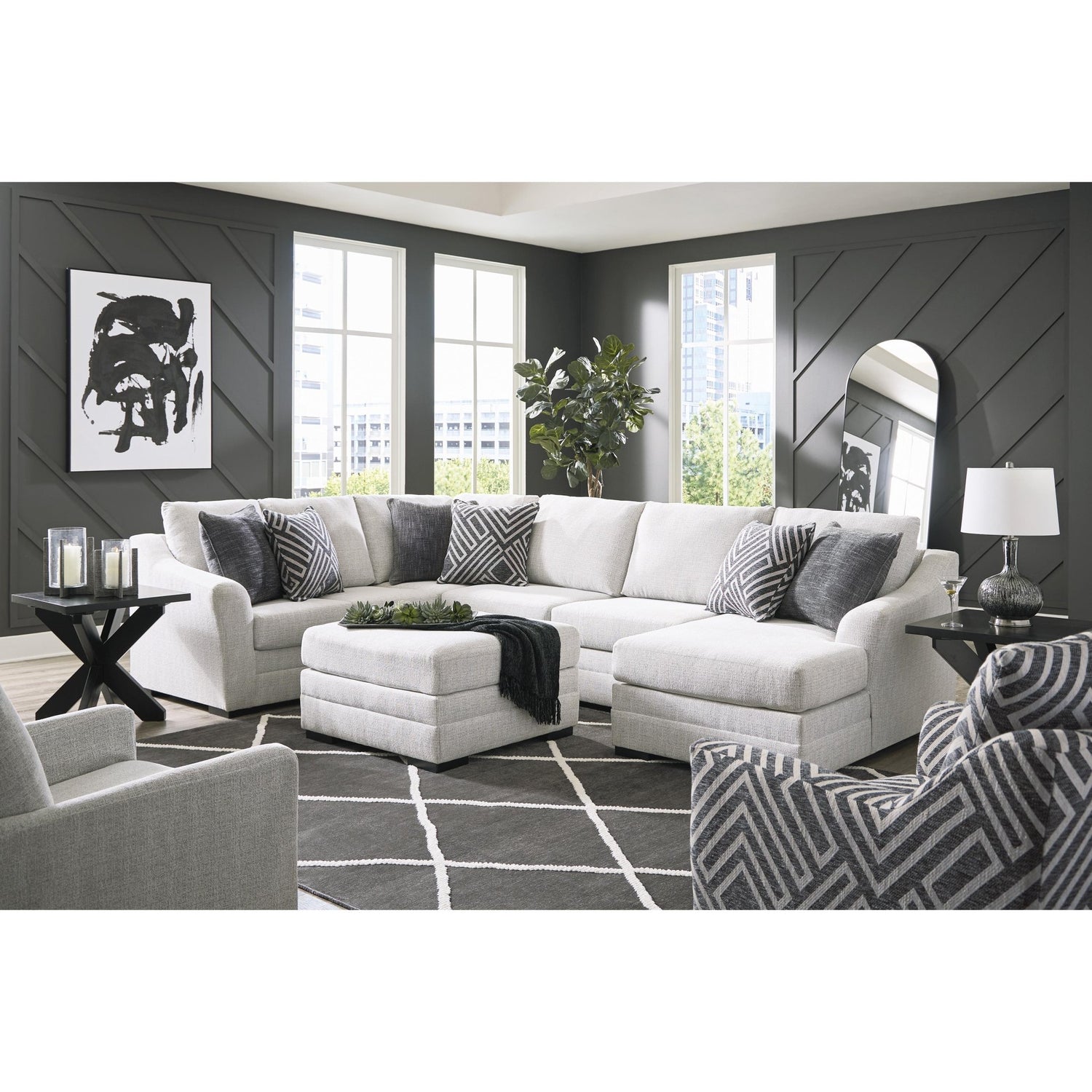 Benchcraft Koralynn Fabric 3 Pc Sectional 5410248/5410234/5410217 | Ashley | Home Elegance USA