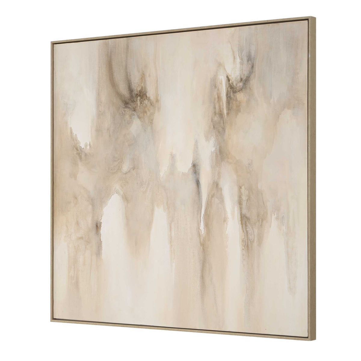 Embark Hand Painted Abstract Canvas Black / Brown / Gray / Woodtone - Light Brown by Uttermost - View 4