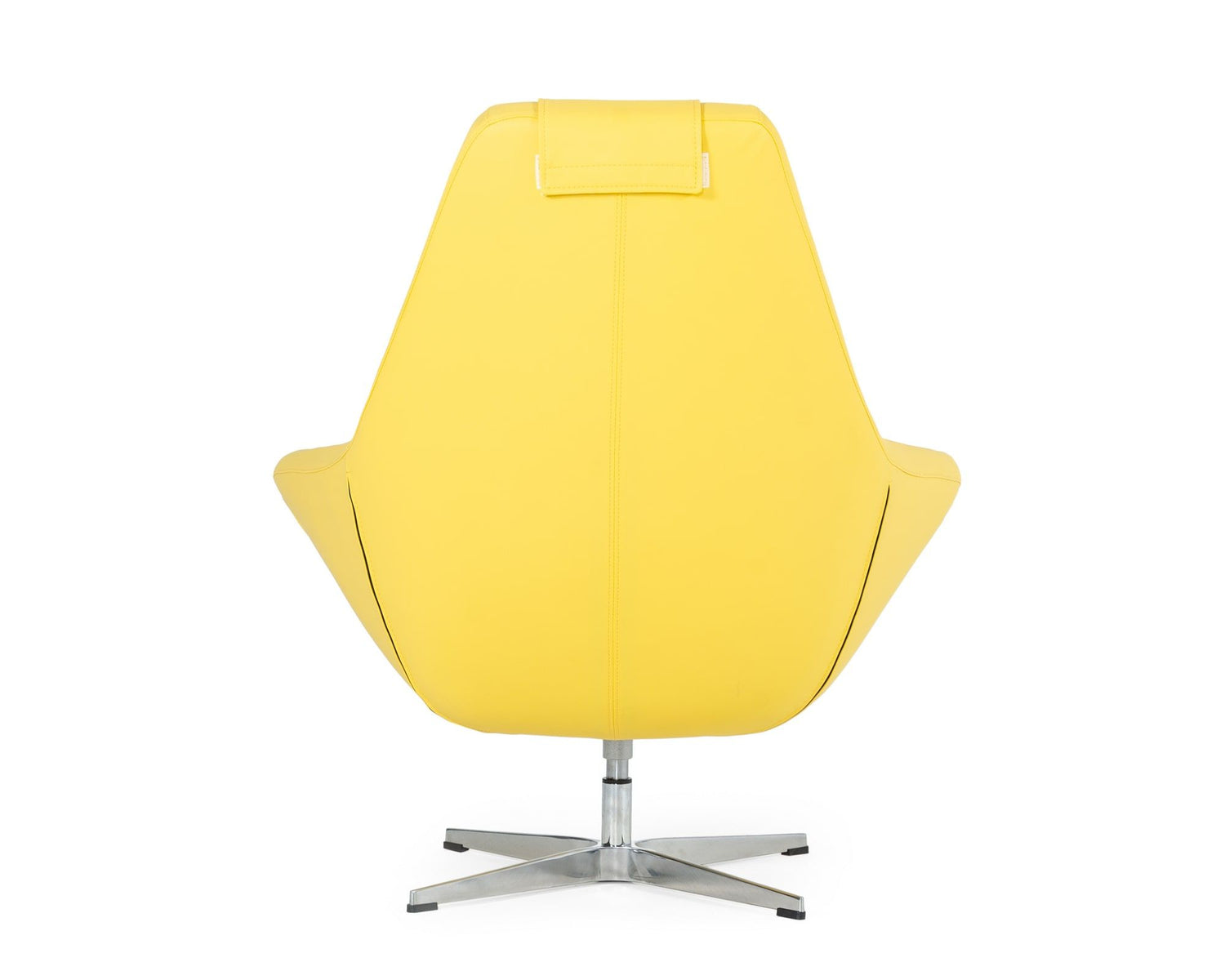 Modern Kenora - Modern Yellow Eco - Leather Accent Chair | VIG