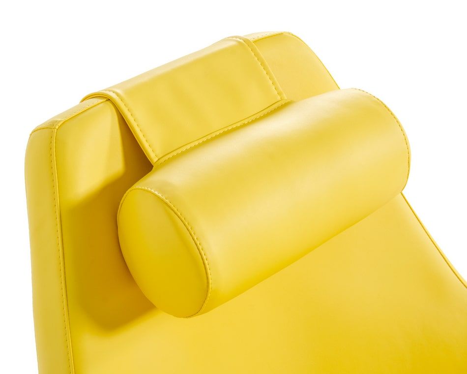 Modern Kenora - Modern Yellow Eco - Leather Accent Chair | VIG