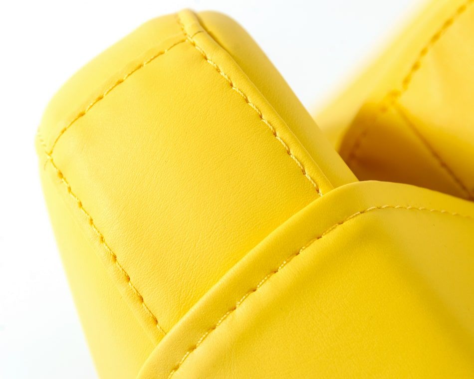 Modern Kenora - Modern Yellow Eco - Leather Accent Chair | VIG