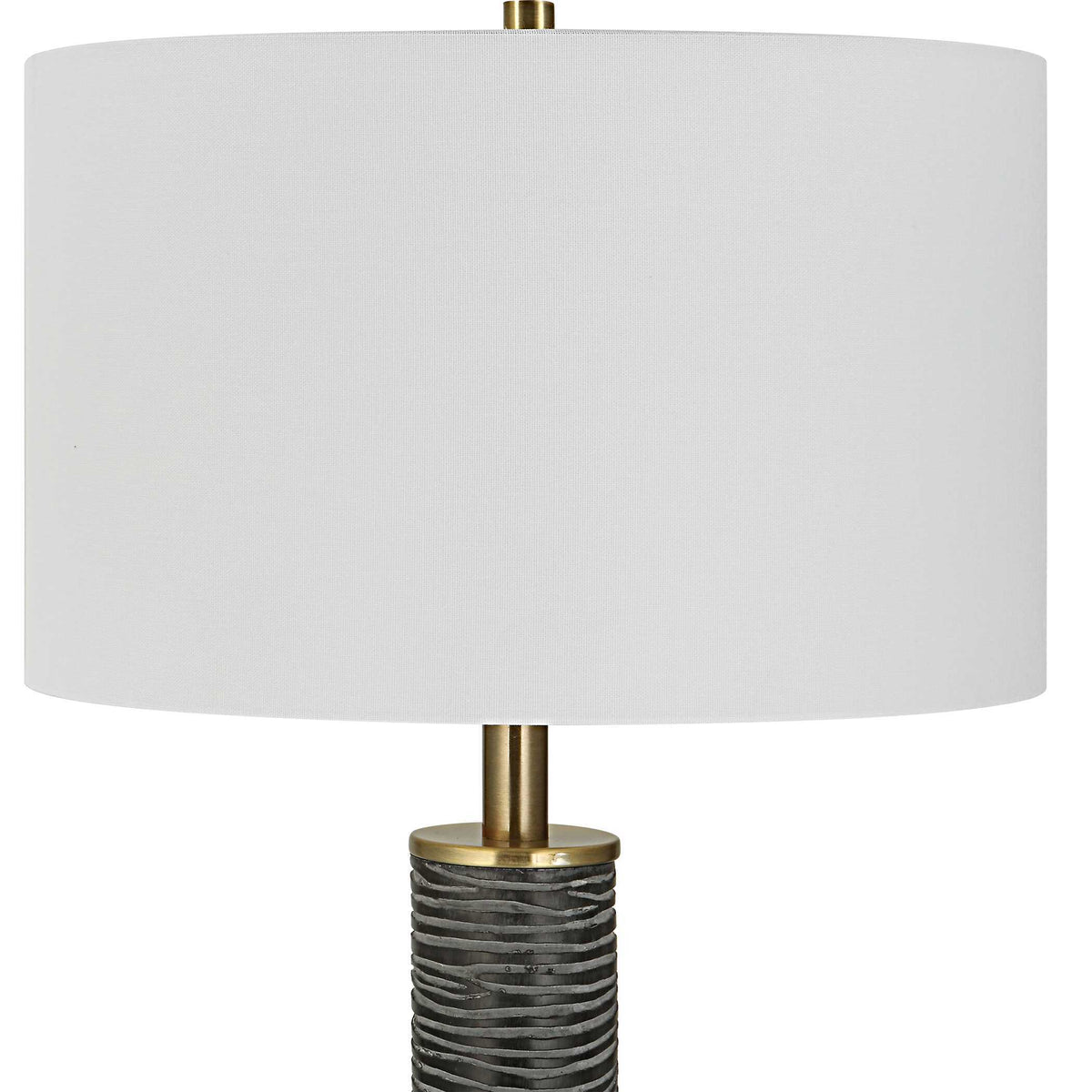 Summit Rustic Floor Lamp - Black / White by Uttermost - View 5