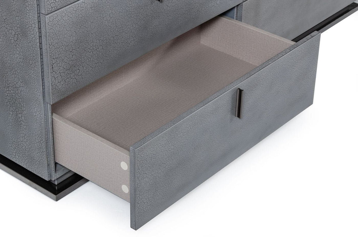 Modrest Buckley - Modern Grey Crackle Dresser - VGVCJ2003-DRS | VIG - Home Elegance USA