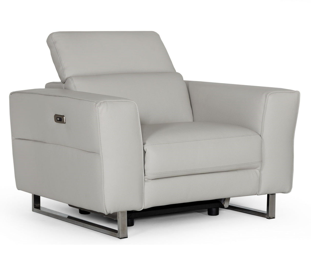 Accenti Italia Lucca - Italian Modern Grey Armchair w/ Electric Recliner
