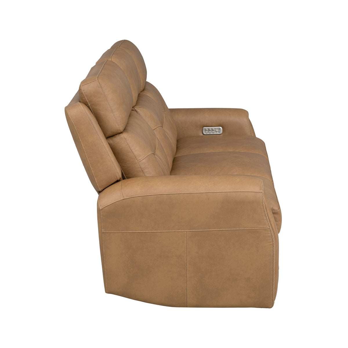 Felix Power Reclining Sofa With Power Headrest, Lumbar, Heat & Massage - Toasted Almond | Flexsteel