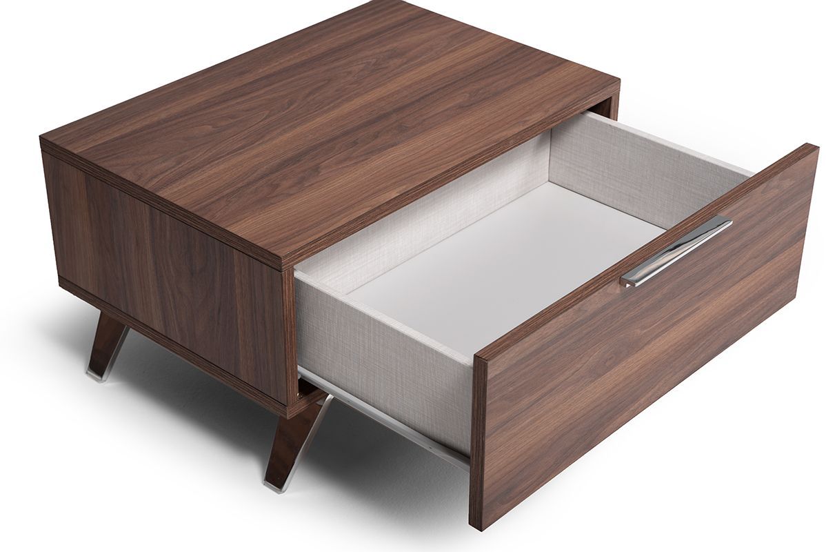 Nova Domus Brooklyn Italian Modern Walnut Bed Set Vgacbrooklyn-Set