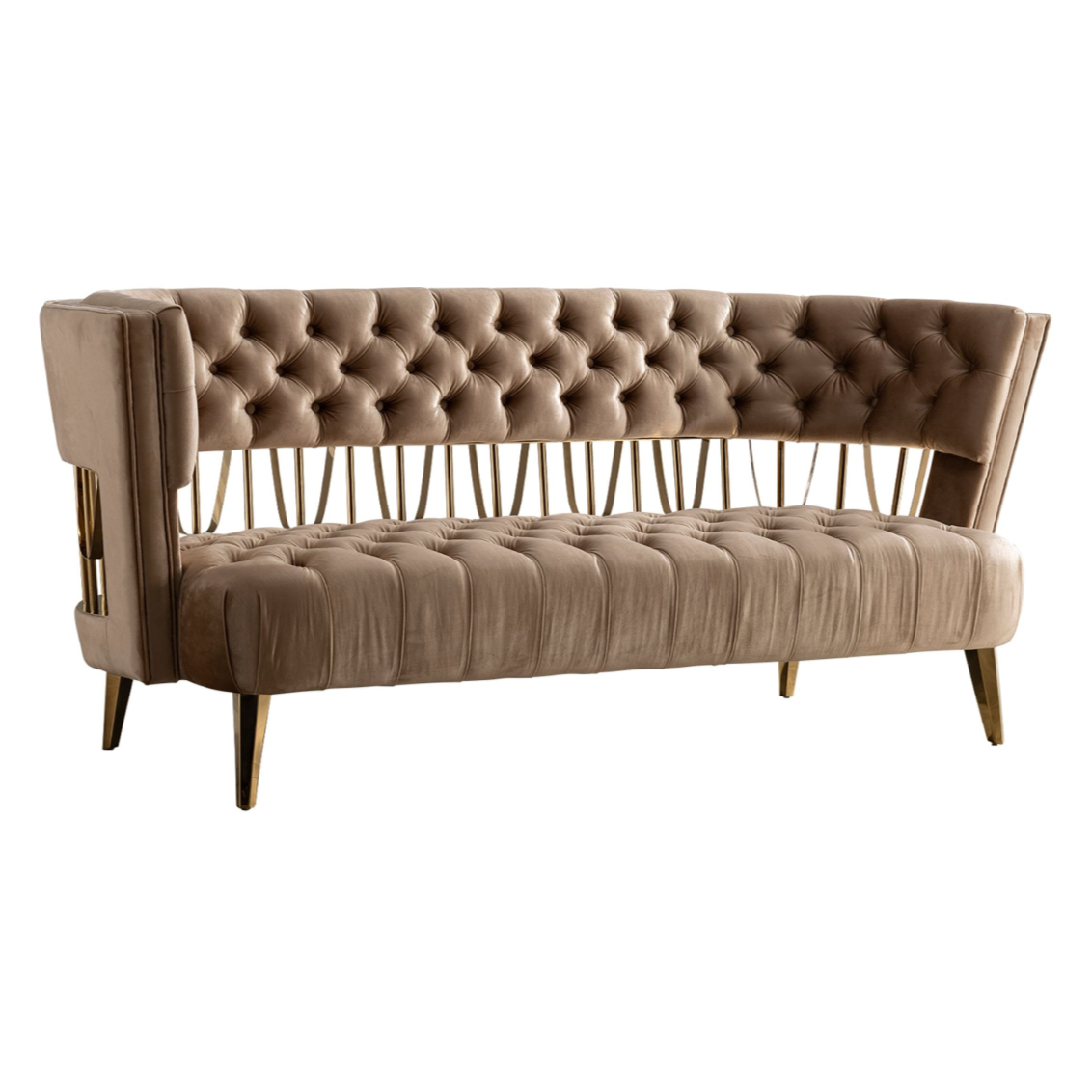 Modrest Omaha - Modern Off White Fabric Sofa