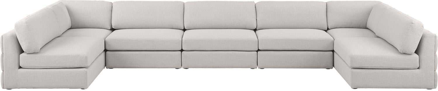 Beckham - Modular Sectional 7 Piece - Beige | Home Elegance USA