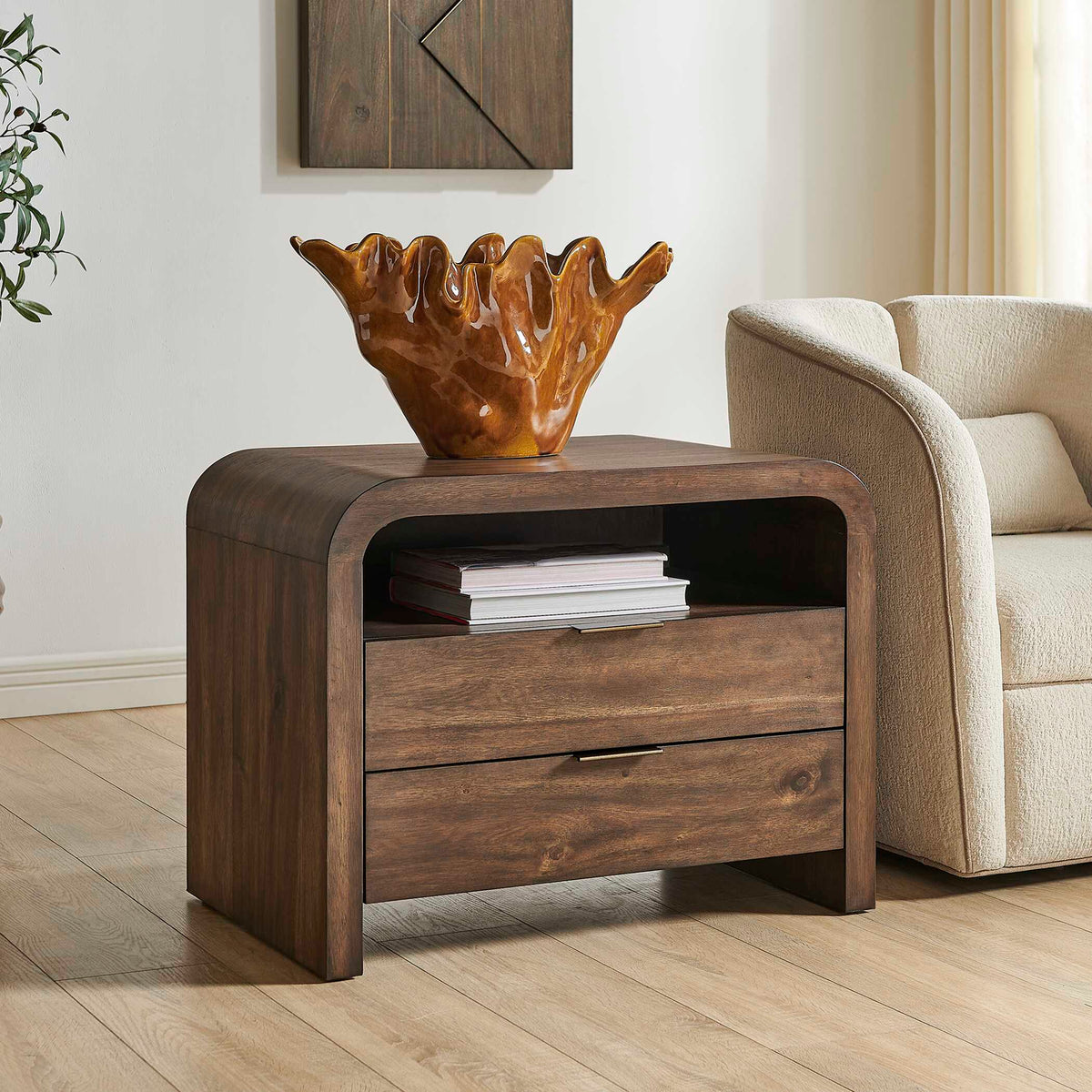 Decatur Side Table Woodtone - Dark Brown by Uttermost - View 5