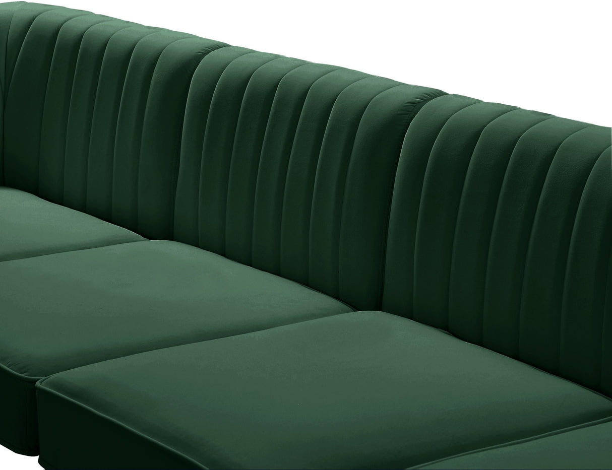 Alina - Modular Sectional - Green - Fabric - Modern & Contemporary | Home Elegance USA