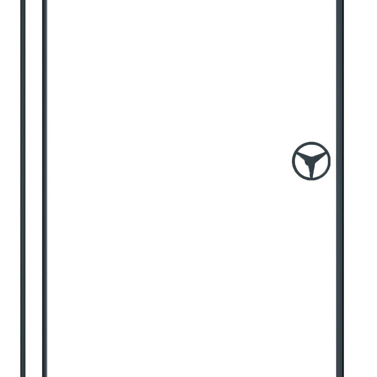 60 in. W x 76 in. HSliding Frameless Shower Door in Matte Black with Clear Glass | Home Elegance USA