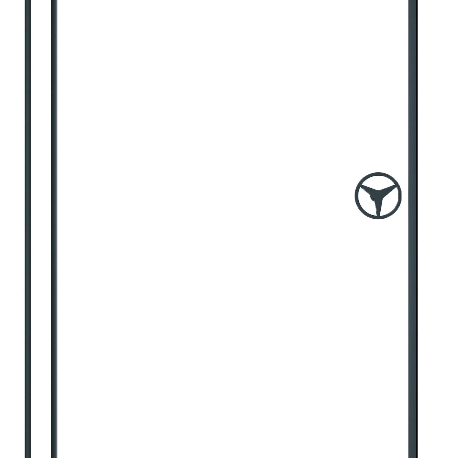 60 in. W x 76 in. HSliding Frameless Shower Door in Matte Black with Clear Glass | Home Elegance USA