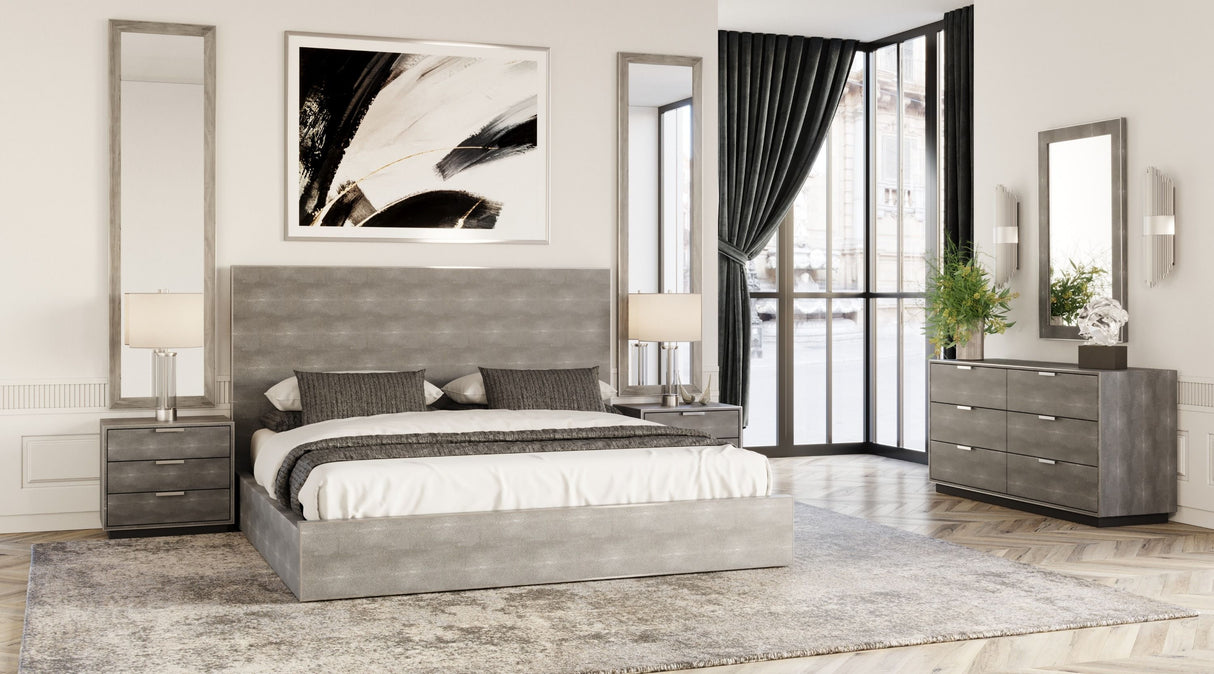 Dynasty Eastern King Modern Shagreen Bedroom Set – VIG Furniture - Home Elegance USA