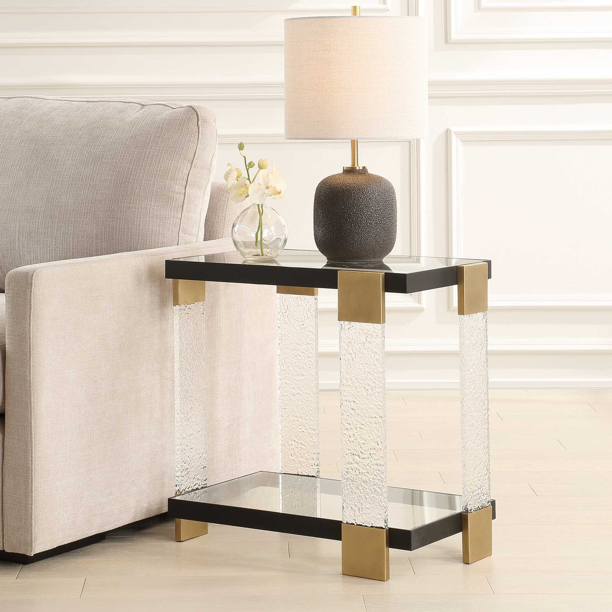 Bendena Modern Side Table - Black by Uttermost - View 3
