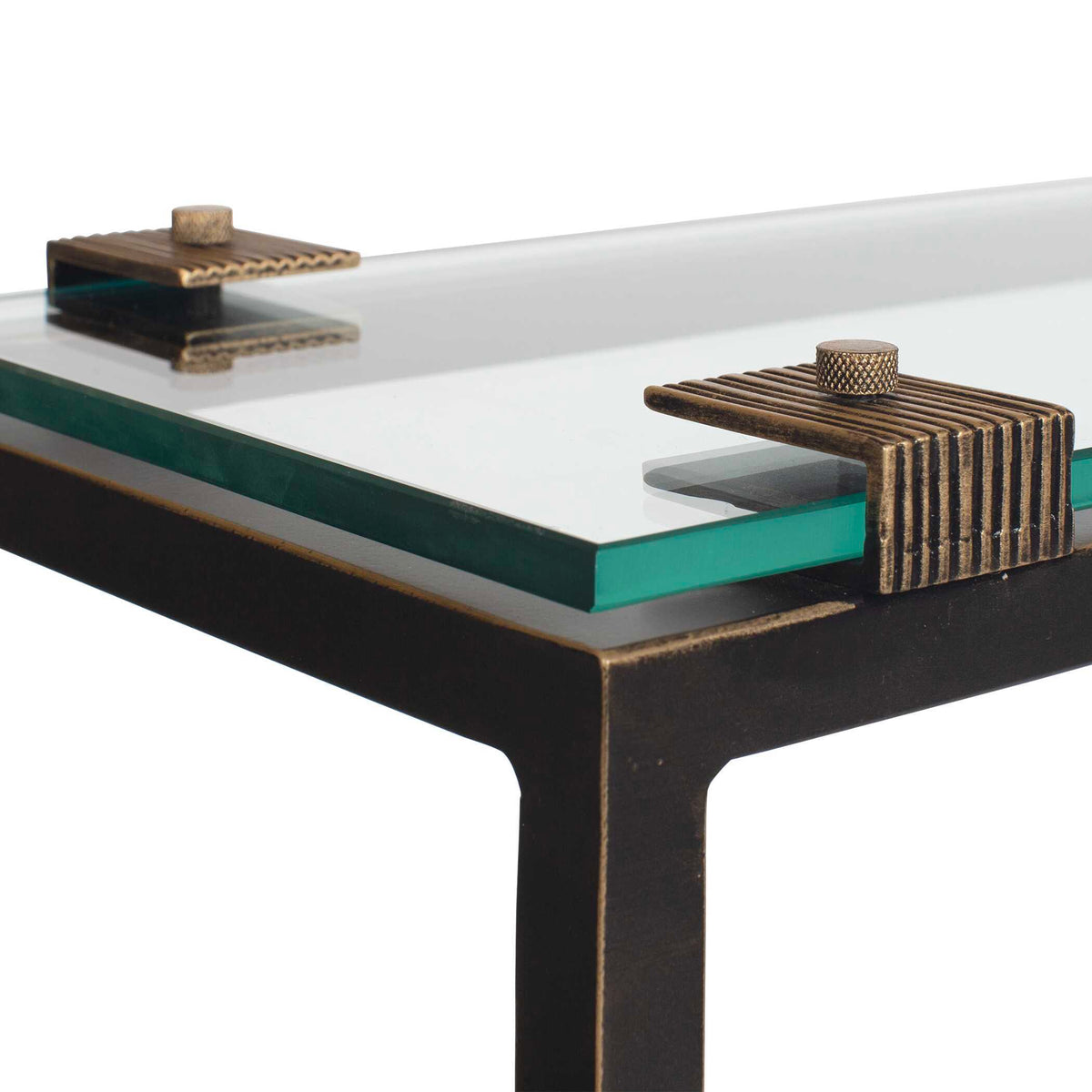 Averona Glass Top Accent Table - Bronze by Uttermost - View 6