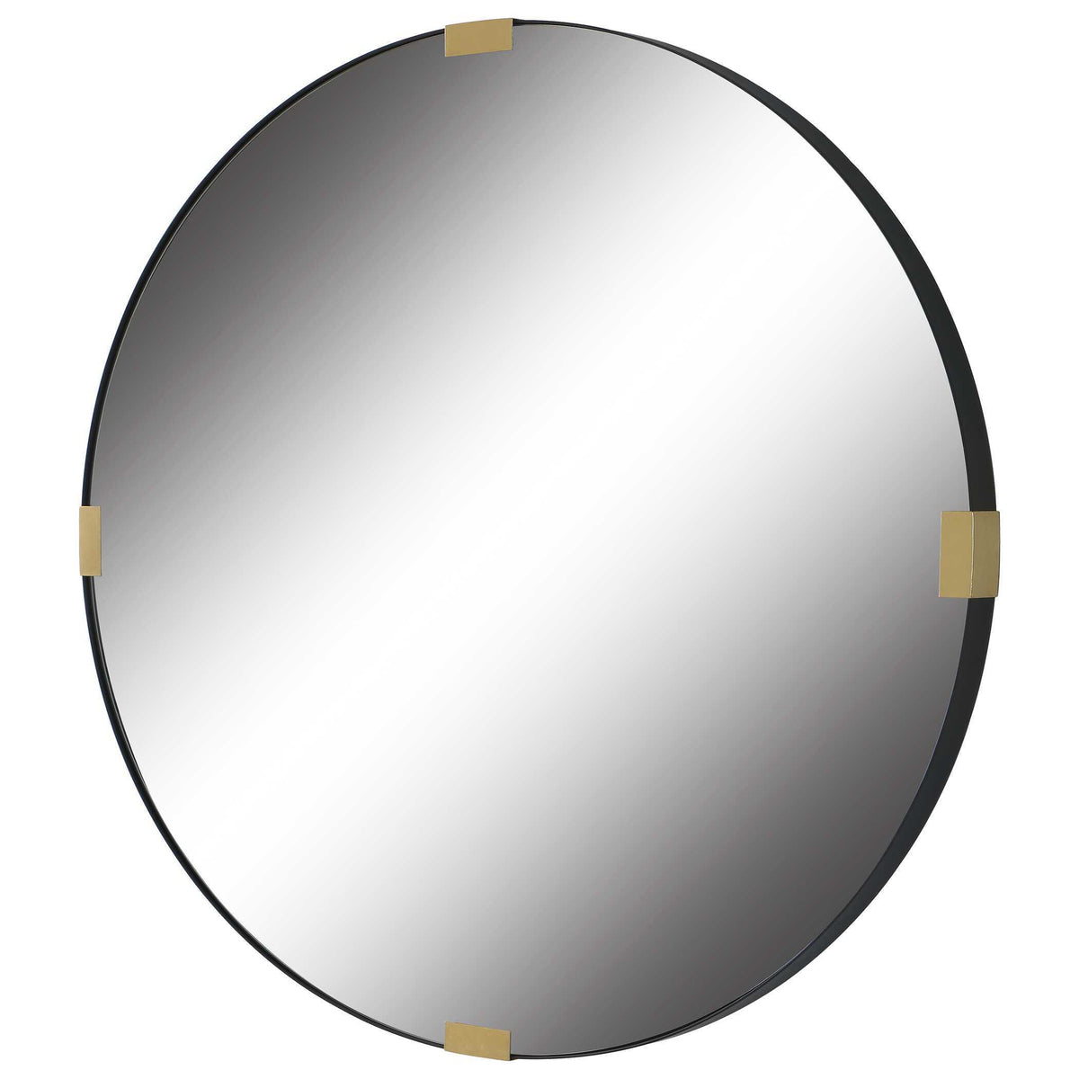 Clip Modern Round Mirror - Silver by Uttermost - View 4