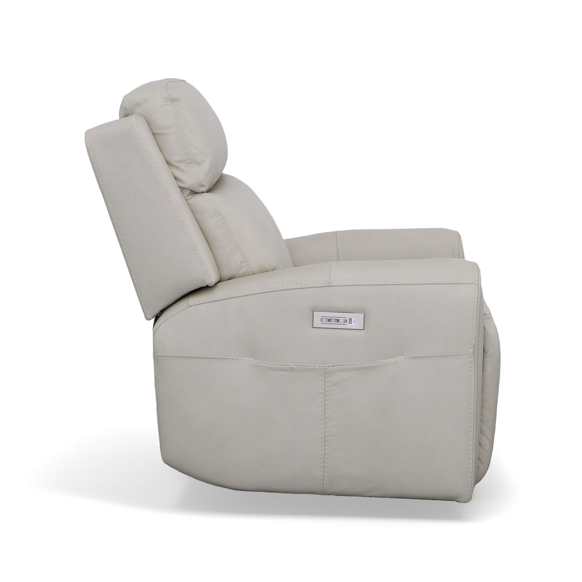 Barnett Power Recliner With Power Headrest & Lumbar - Timber | Flexsteel