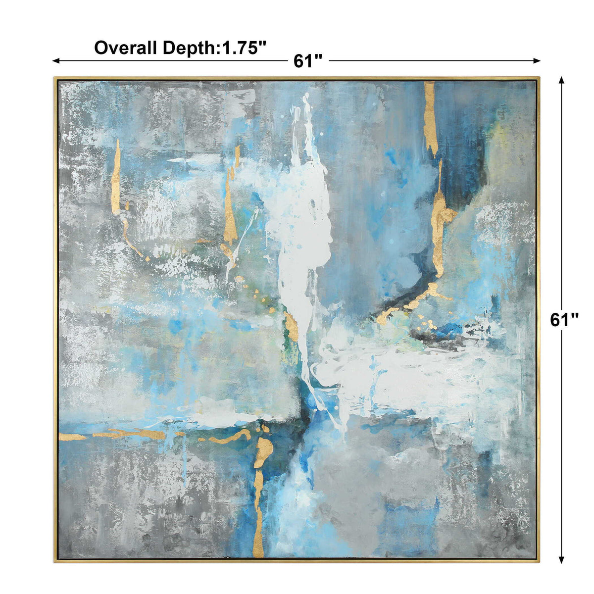 Meditation Modern Art - Light Blue by Uttermost - View 6