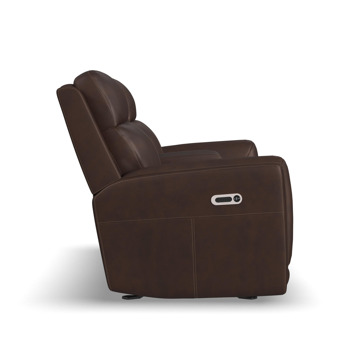 Alister Power Gliding Loveseat With Console, Power Headrests & Lumbar - Burnt Umber | Flexsteel