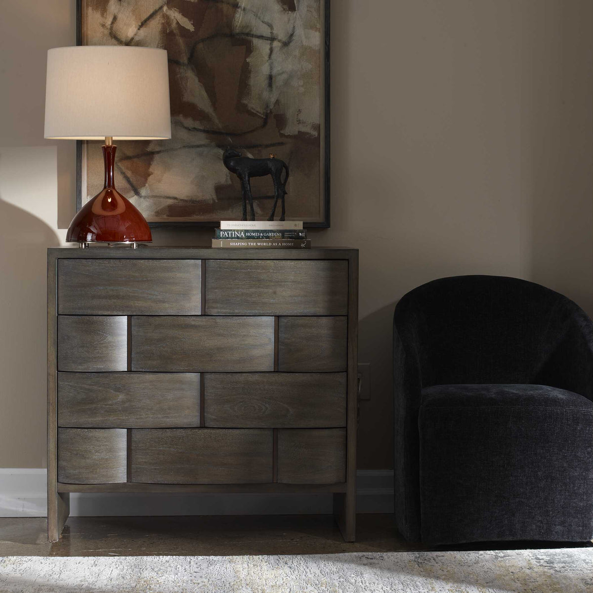 Lydon 4 Drawer Chest - Dark Brown by Uttermost - View 2