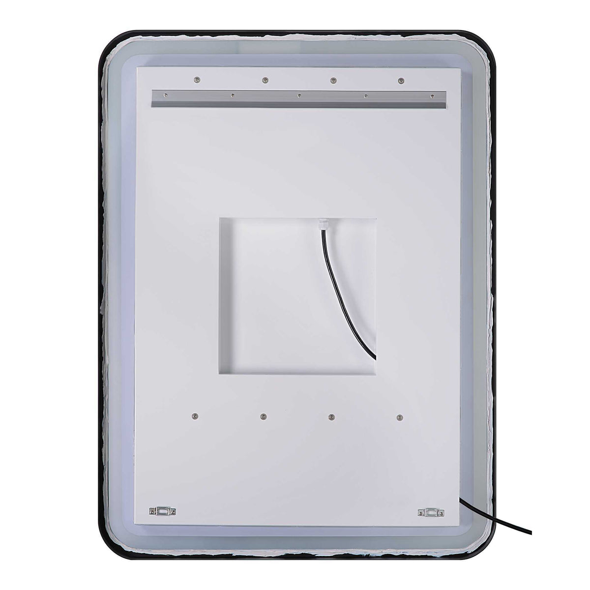 Crofton Lighted Nickel Vanity Mirror - Gray by Uttermost - View 8